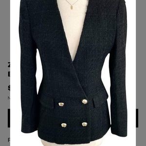NWT Zara Black Tweed Blazer